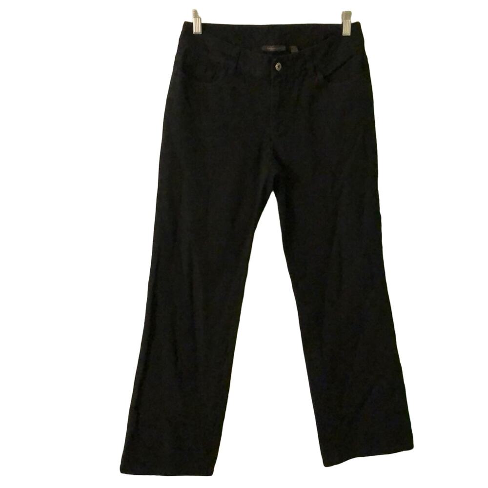 Amber Sun 6P Petite Black Jeans Straight Leg